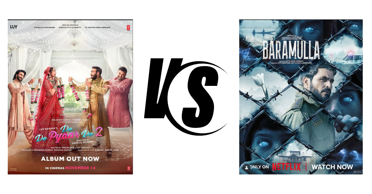 De De Pyaar De 2 vs Baramulla: Rom-Com Laughter or Horror Chills – Which Wins for Your Nov Watch?